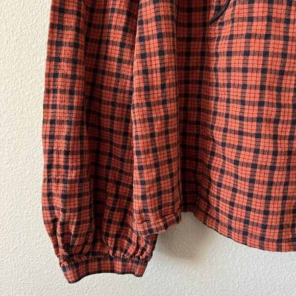 Madewell Ruffle-Front Plaid Top - Picture 7 of 13